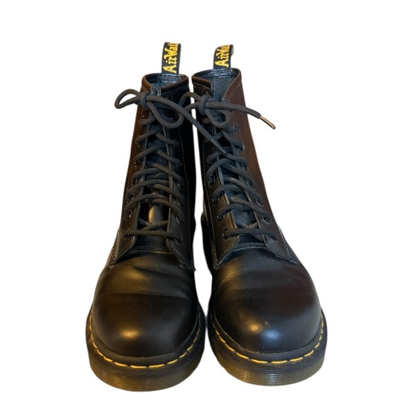 Dr. Martens Black Lace Up Combat Boots - Picture 2 of 9